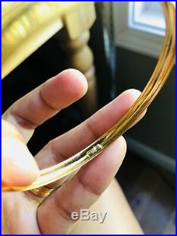 22K Saudi Gold Bangle Size Small 6-7