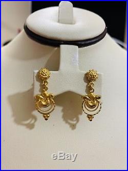 22K Saudi Gold Set Earring