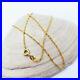 22K Solid Yellow Gold Chain Necklace 16.25 Singapore Twisted Curb Thin Delicate