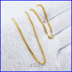 22K Solid Yellow Gold Chain Necklace 18 Franco Genuine Hallmarked 916 GOLDSHINE