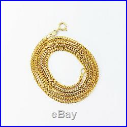 22K Solid Yellow Gold Chain Necklace 18 Franco Genuine Hallmarked 916 GOLDSHINE
