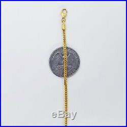 22K Solid Yellow Gold Chain Necklace 20 Franco Genuine Hallmarked 916 GOLDSHINE