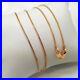 22K Solid Yellow Gold Chain Necklace Foxtail 18 Lobster Claw Thin & Light 3.31g
