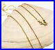 22K Solid Yellow Gold Chain Necklace Foxtail 20 Lobster Claw Thin & Light 3.20g
