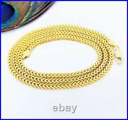 22K Solid Yellow Gold Franco Chain Necklace 20 2.95mm Hallmarked 916 GOLDSHINE