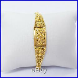 22K Solid Yellow Gold Women Bracelet 6.75-7.5 Genuine Hallmarked 916 GOLDSHINE