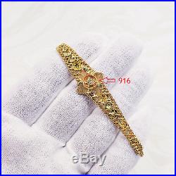 22K Solid Yellow Gold Women Bracelet 6.75 7.5 Genuine Hallmarked 916 PRETTY