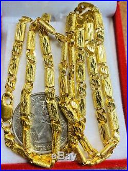 22K Yellow Gold 916 Womens Baht Chain Necklace With 18 Long 4mm USA Seller