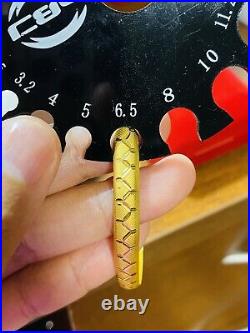 22K Yellow Gold Fine 916 Womens Bracelet Bangle Xm/SM Fits 6-6,5 6.33g 6.5mm