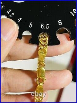 22K Yellow Saudi Gold 916 Womens 7.5 long Bracelet With 6.5mm 9.4g Beautiful