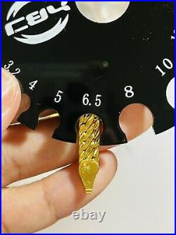 22K Yellow Saudi Gold 916 Womens 7 long Bracelet With 6mm 9.4g Beautiful