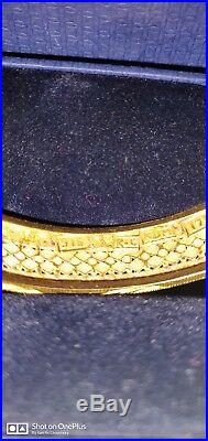 22ct Solid Yellow Gold H-marked Bangle Bracelet. 27 Gram. Size2.6. Dubai-D/Free