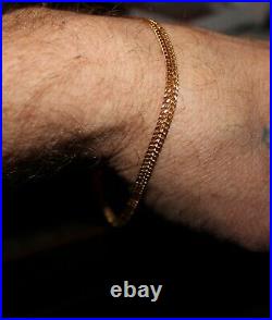 22k Solid Gold Mens Bracelet 10