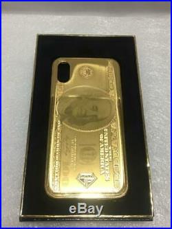 24kt Gold Magnetic Case Dollar for iPhone XS / iPhone X