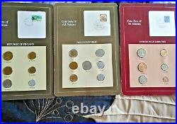3 FRANKLIN MINT COIN SETS OF ALL NATIONS United Arab Emirates, Italy & Finland