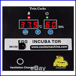 50 Egg Chicken Incubator Fully Digital & Automatic, Battery & Solar powered