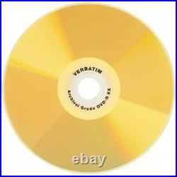 50-Pak VERBATIM =ULTRALIFE GOLD= 8X DVD-R's! Archival! Verbatim 95355
