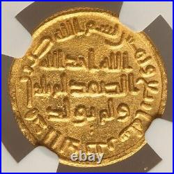 703 AD / 84AH Islamic Umayyad GOLD NGC MS-62 Dinar Abd al Malik Ibn Marwan
