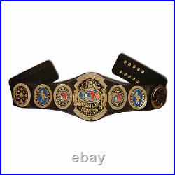 80's Florida Heavyweight Wrestling Championship Belt Brass Metal