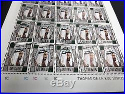 ABU DHABI 1971 5F Op On 50F(SG80)25 Stamps Full Sheet MNH Cat£4000 Variety/Error