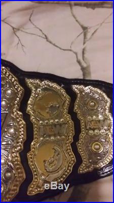 AEW World Heavyweight Championship leather Belt 4mm Plates
