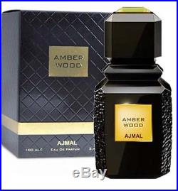 AMBER WOOD by Ajmal 100 ML, 3.4 fl. Oz Unisex EDP New sealed box Plus Free Decant