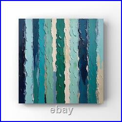 Abu Dhabi Abstract Art Print United Arab Emirates Beach Coast Landscape Seascape