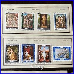 Ajman Stamps Lot On Approval Sheets Nudes, Babe Ruth, Zoo, Apollo Vii, Olympics