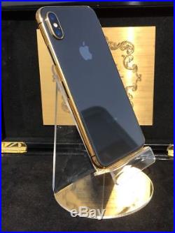 Apple iPhone X 256GB 24kt Black & Gold Frame Special Edition