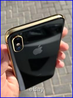 Apple iPhone X 64GB 24kt Black & Gold Frame Special Edition