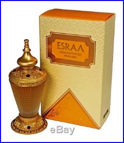 Attar ESRAA 30ml Oriental Perfume Oil by Rasasi UAE Saffron Bergamot Sandalwood
