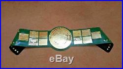BIG GREEN World Wide Wrestling Heavyweight Champion Belt. Adult size