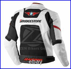 BMW HP4 Professional Motorcycle Leather Racing Jacket MotoGP Race, Size (S-4XL)