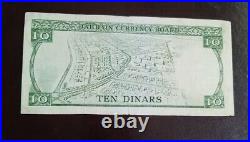 Bahrain 10 Dinars, 1964, P 6a, Circulated better condition