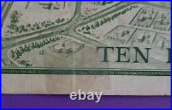 Bahrain 10 Dinars, 1964, P 6a, taped Circulated