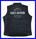 Biker HD Real Leather Vest With Harley Davidson Patches