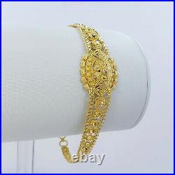 Bracelet GENUINE 22K Solid Yellow Gold Women 6.4-7.4 Hallmark 916 Handcrafted
