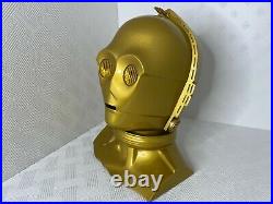 C3PO Head with LED eyes and stand