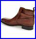 Classic MENS NEW HANDMADE JODHPUR STYLE REAL LEATHER BROWN ANKLE BOOTS FOR MEN