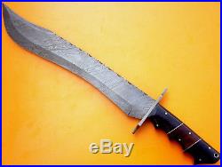 Custom Damascus Steel Hunting Bowie Knife / Sword / Dagger / The Huge Ranger