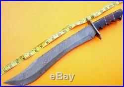 Custom Damascus Steel Hunting Bowie Knife / Sword / Dagger / The Huge Ranger