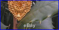 Dangle Earrings, Arabic/India Style, 22K Yellow Gold (916) 11.8 grams