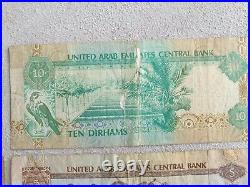 Dirhams United Arab Emirates Lot Banknotes