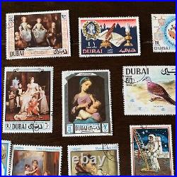 Dubai Stamp Collection 48 M&u Different Stamps