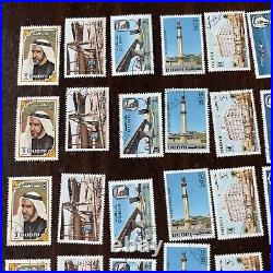 Dubai Stamp Lot Investor Lot Of 5 Sets Of 10 Different Stamps