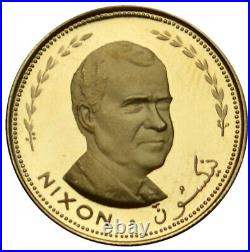 FUJAIRAH 25 Riyals 1969 Gold Proof'Richard Nixon