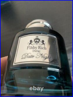 Filthy Rich Dubai Date Night Blue EDP 3.4 oz for men(&1 surprise perfume free)