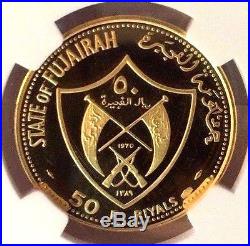 Fujairah UAE 1389 1970 Gold 50 Riyals 1972 Munich Olympics NGC PF66 Mintage 400