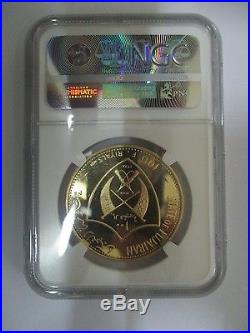 Fujairah (UAE) 1969 Apollo XII 100 Riyals Gold Proof Coin (NGC PF67 ULTRA CAMEO)