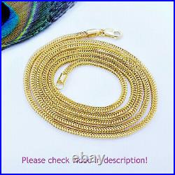 GENUINE 22K Yellow Gold Franco Chain Necklace 18 Thickness 2.25mm Hallmark 916